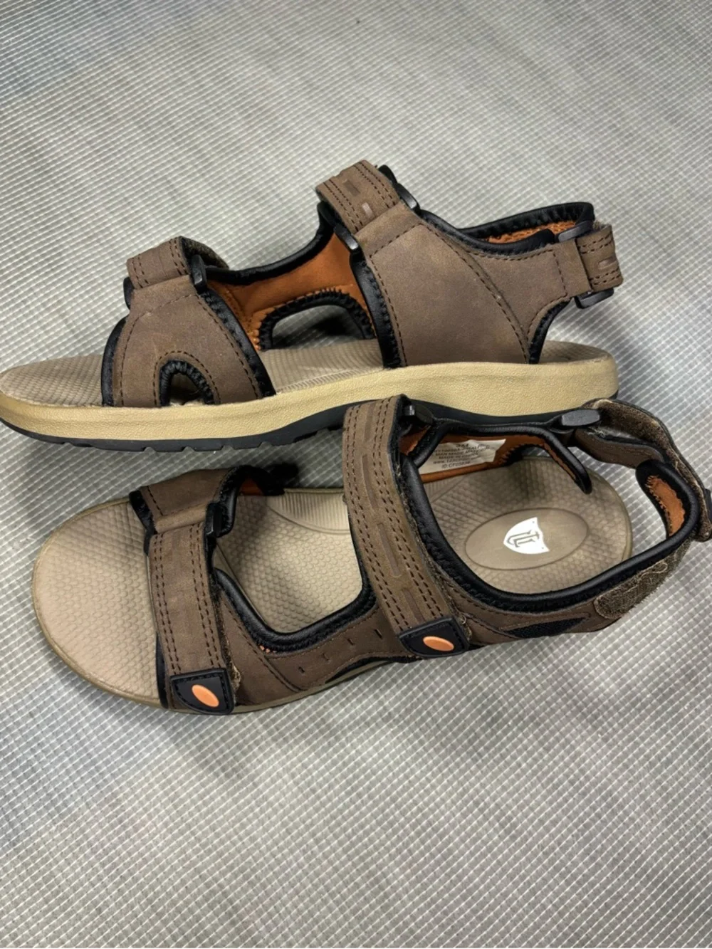 London Underground Kids Ralphie Sport Sandals Brown Size ЗM